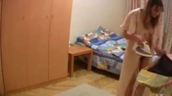 College hostel room hidden cam sex