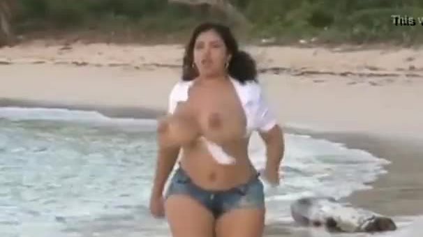 Indian wife with big b bs exposed at goa beach