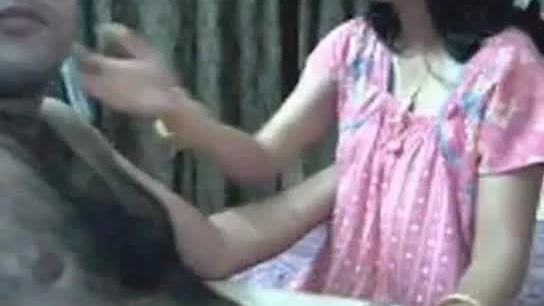 Cute indian wife having a loving sex